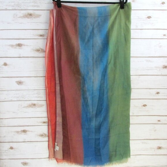 Boho Rainbow Wrap Scarf Shawl - Picture 4 of 7